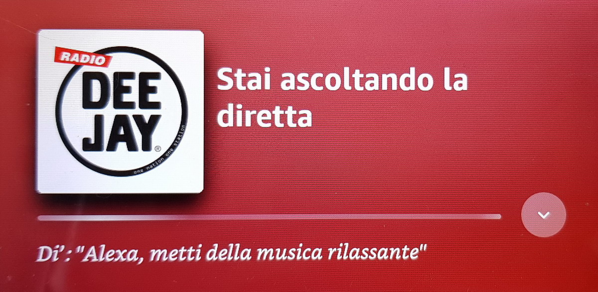 Schermata TuneIn su Echo Show