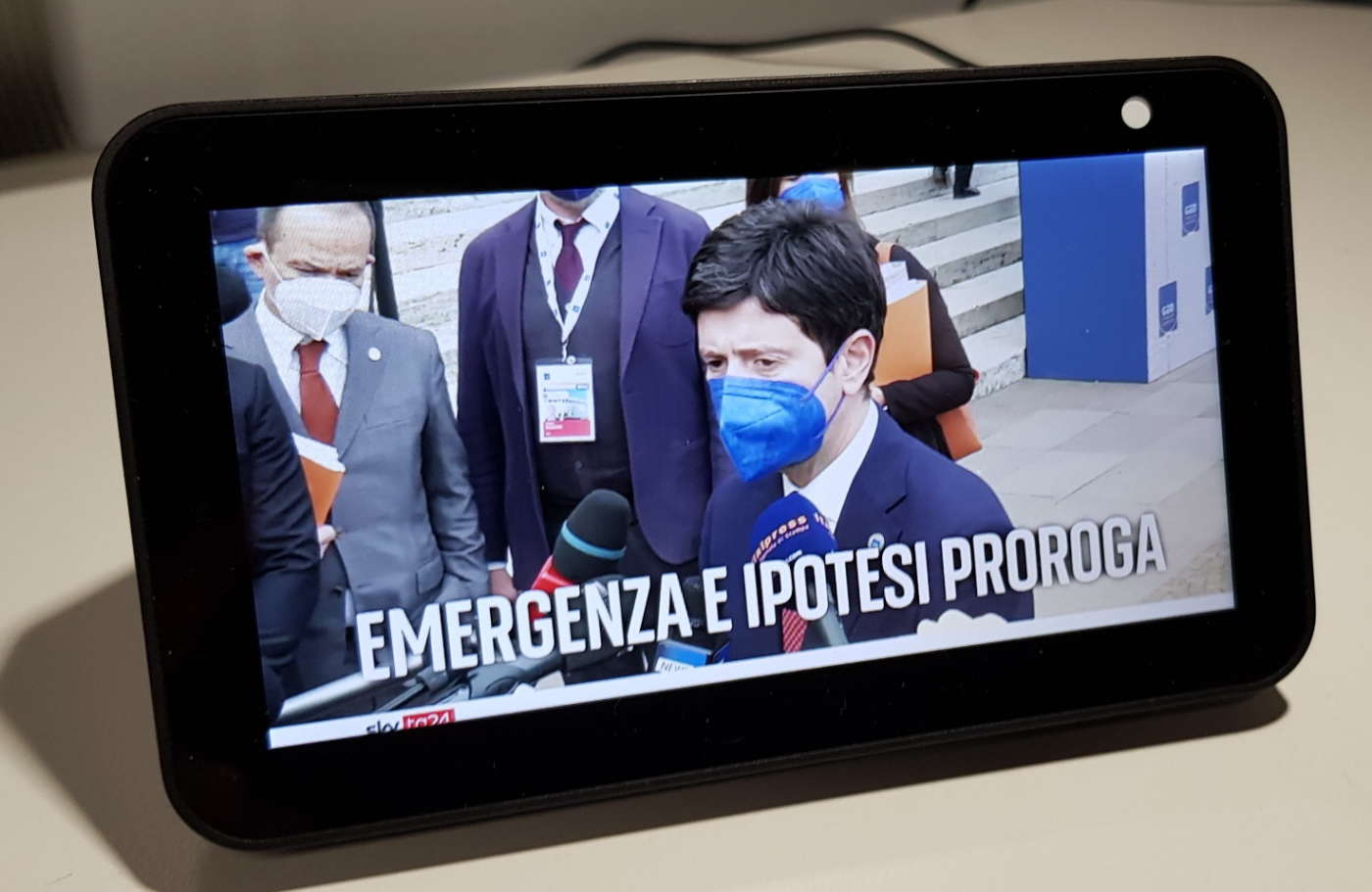 Il telegiornale di SkyTG 24 su Echo Show 5