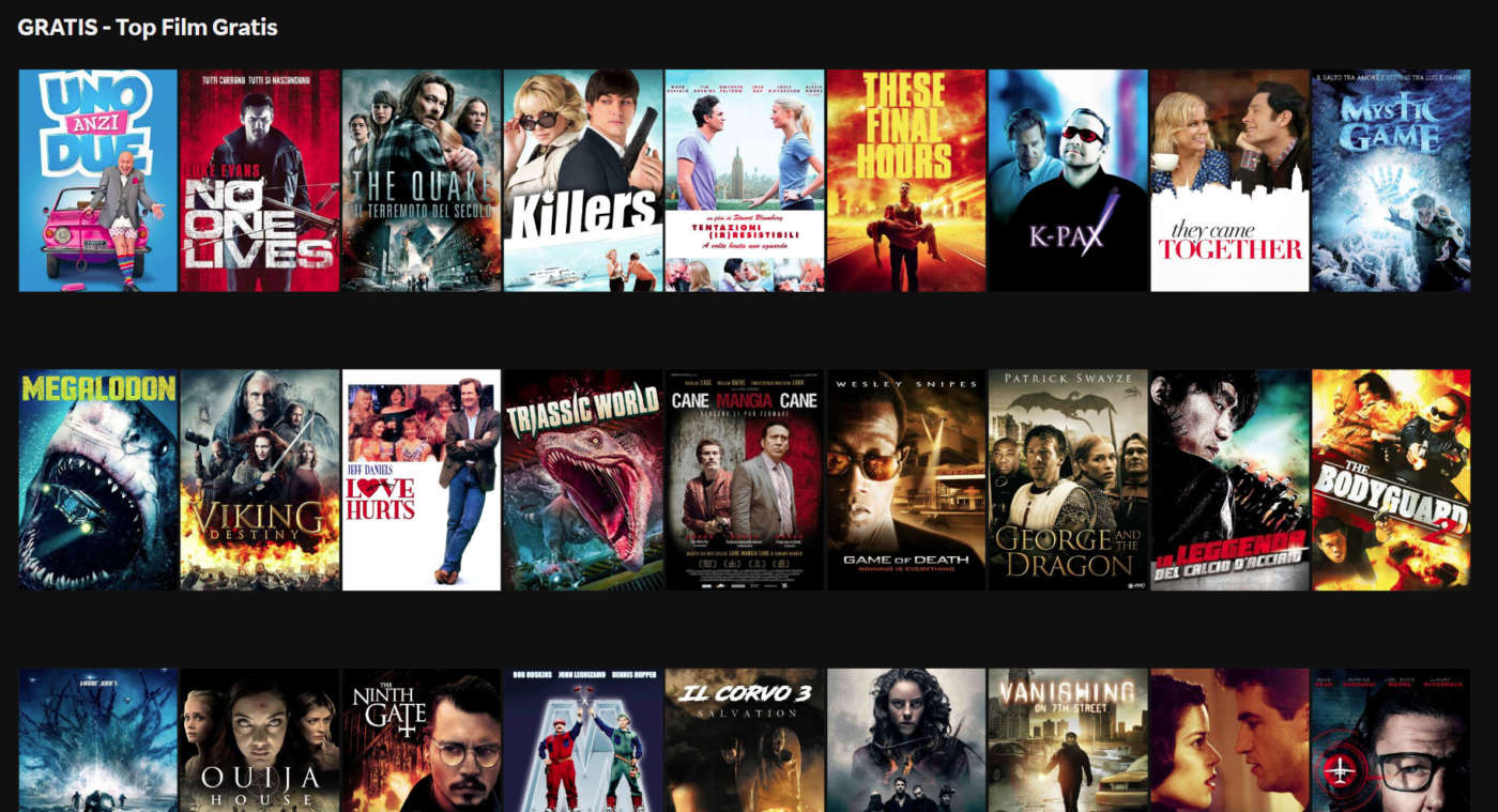Rakuten Tv top film gratis