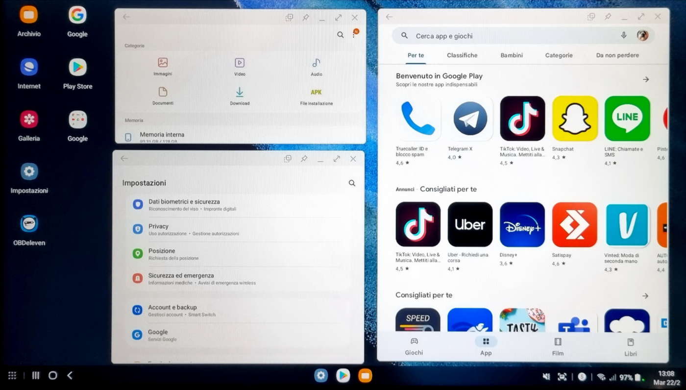 Funzione DeX su Smart Monitor Samsung M50A-M70A 