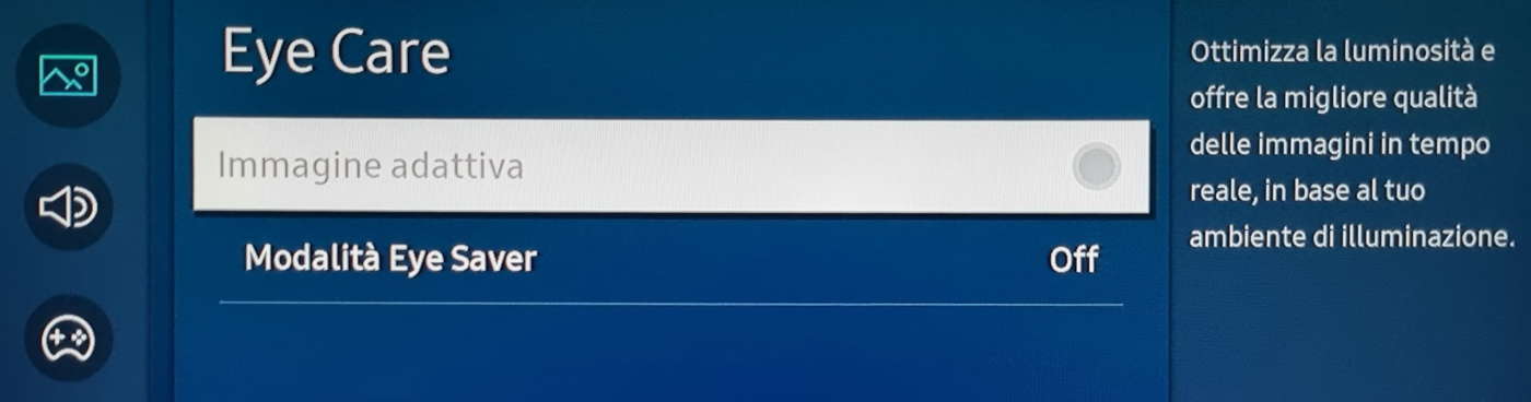 Funzioni Eyecare Immagine Adattiva Samsung M50A