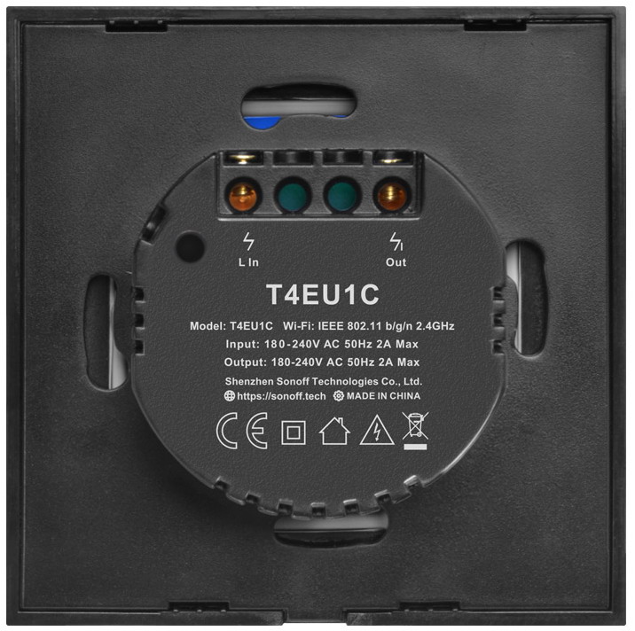 Sonoff T4 EU 1C senza neutro