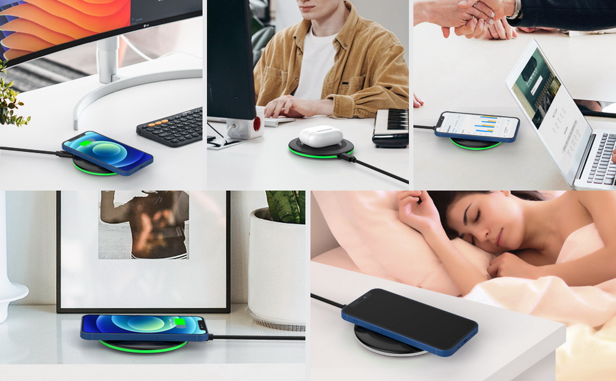 Adattatore Ricevitore Di Ricarica Wireless Qi | USB Tipo C Per Xiaomi Redmi Note 13 Pro+ | Sottile E Plug And Play