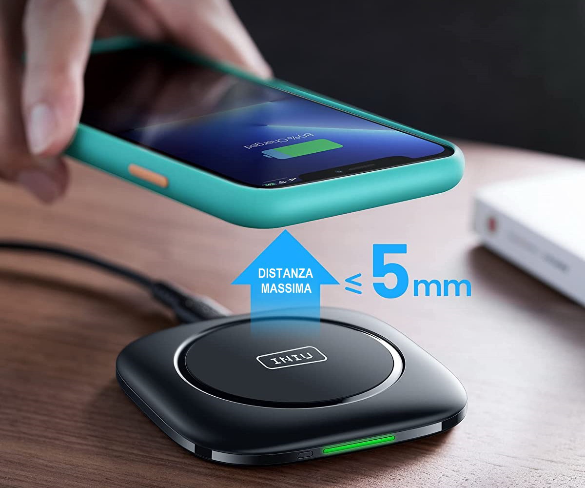Distanza massima tra caricatore wireless e smartphone