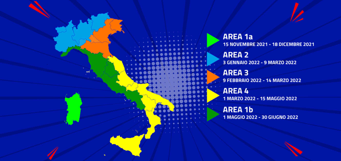 Mappa calendario refarming DTT