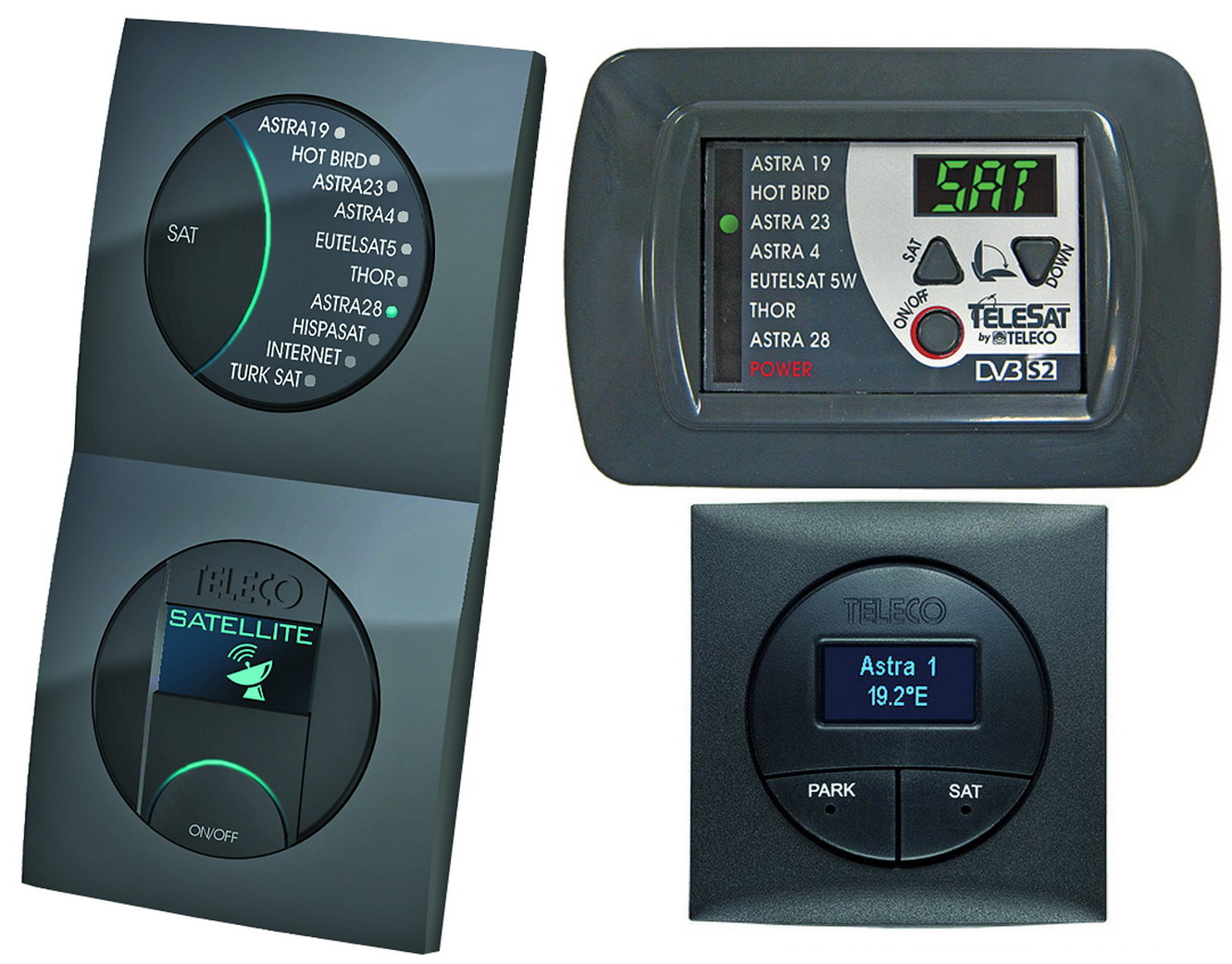 Pannelli di controllo Teleco per impianti Sat automatizzati