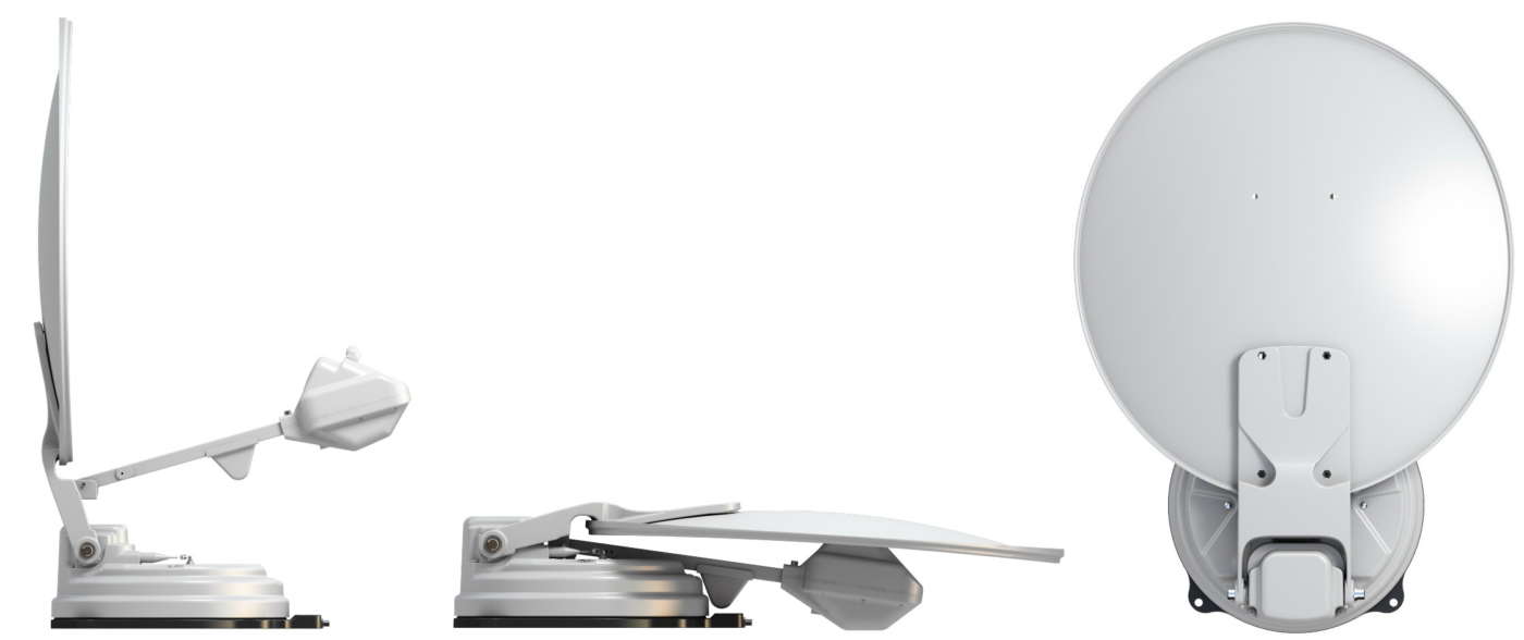 Parabola automatica ripiegabile