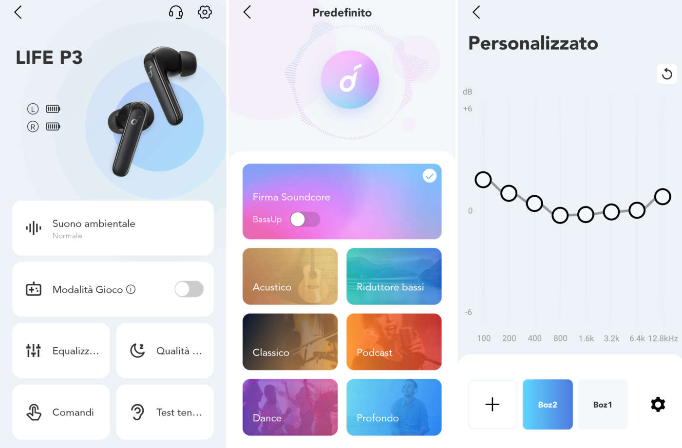 Schermate della app Soundcore