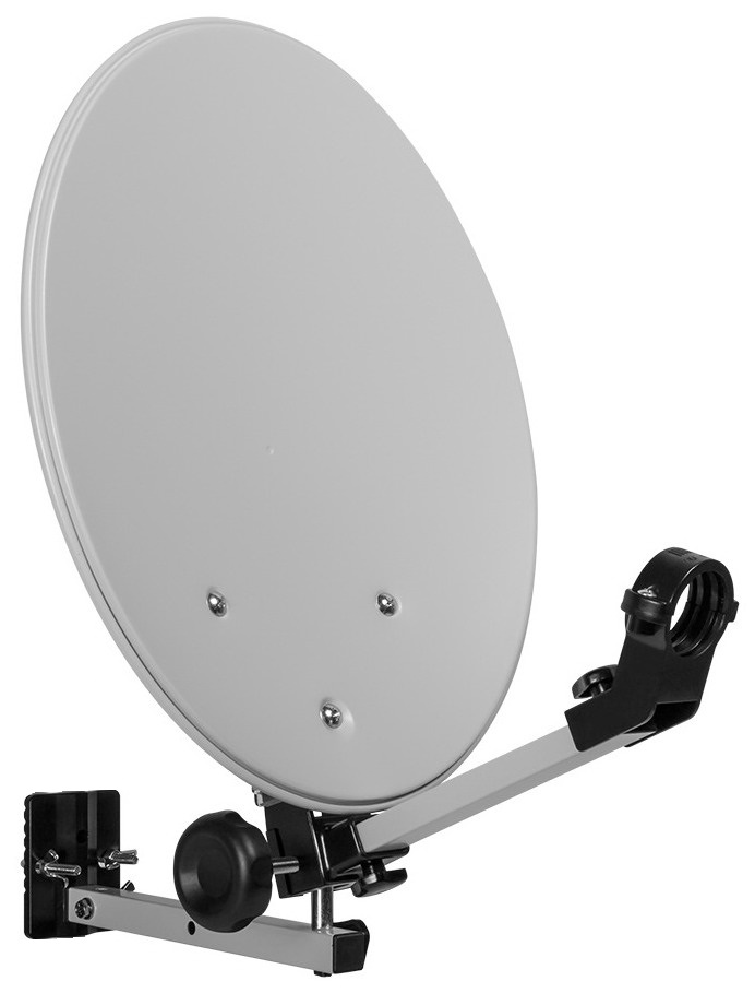 Staffa per il fissaggio della parabola a pali, alberi o ringhiere