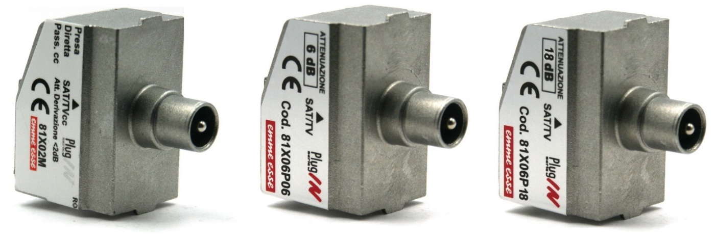 Prese antenna Emme Esse di varie tipologie e attenuazioni