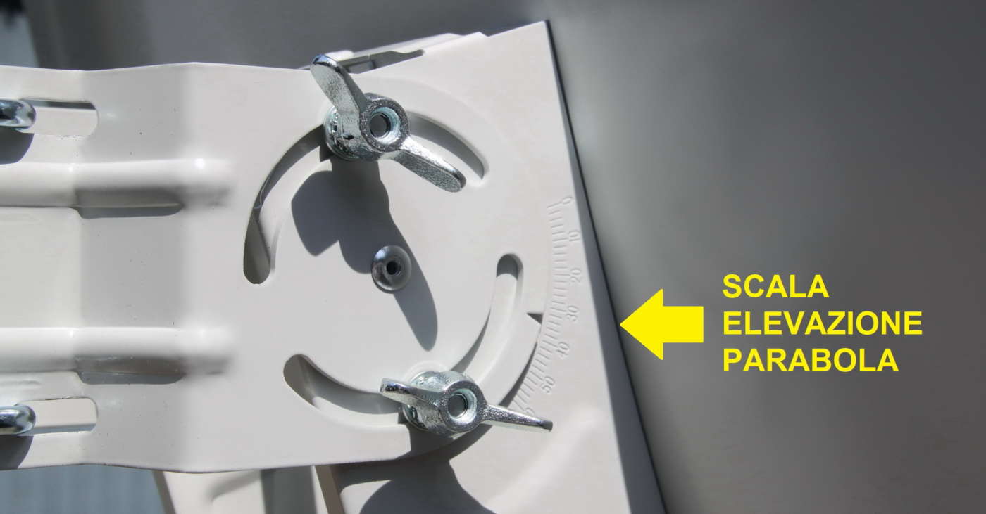 Regolazione dell’elevazione della parabola
