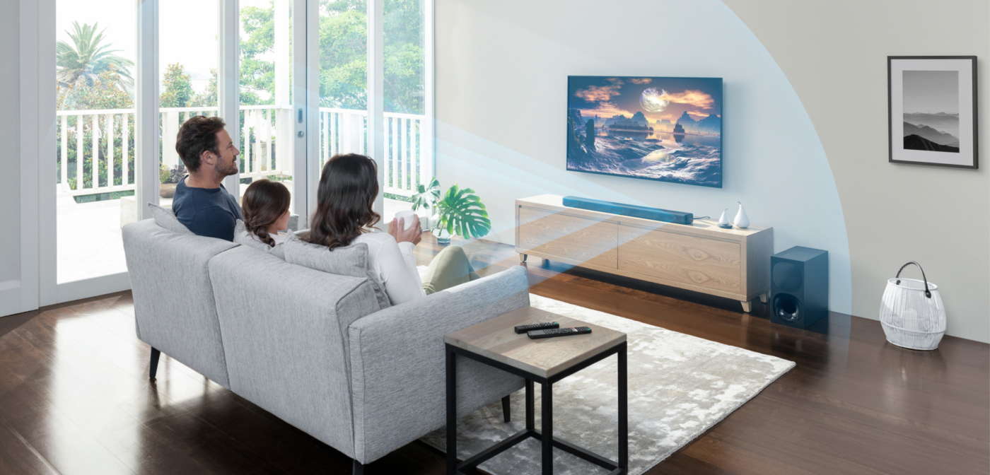 Effetto surround con soundbar Sony