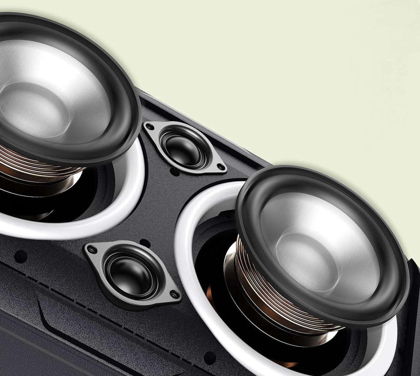 Speaker BT W-King T9-2 con doppio woofer e tweeter (2 vie)