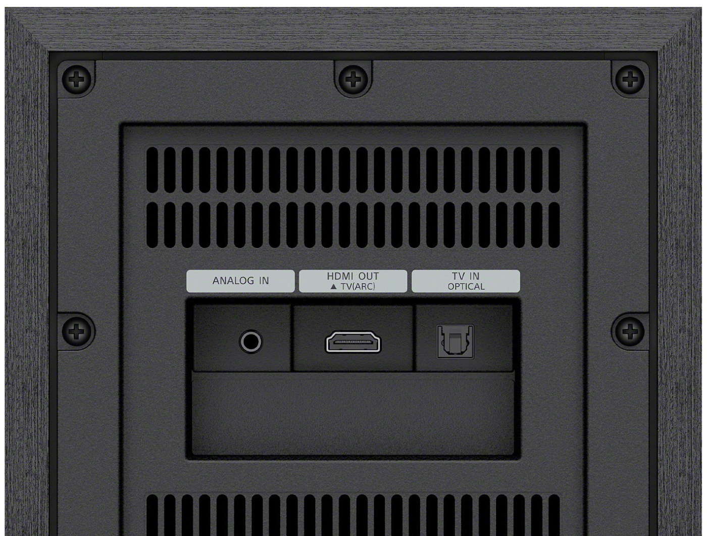 Pannello connessioni del sistema Home Theater Sony HT-S40R