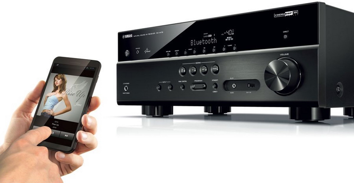 Streaming audio Bluetooth da smartphone a sintoamplificatore HT Yamaha