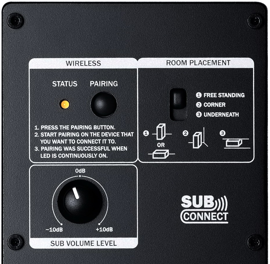 Pannello di controllo del subwoofer wireless Teufel T6