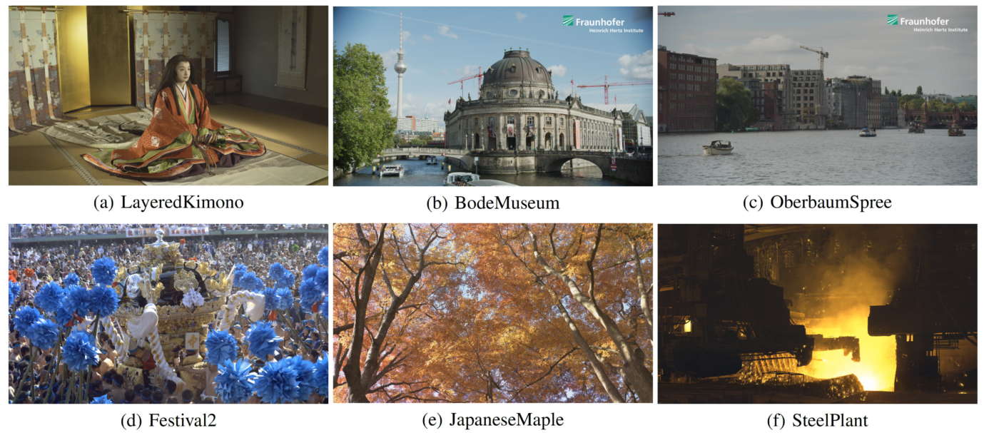 Video sample 8K@60p utilizzati per il test