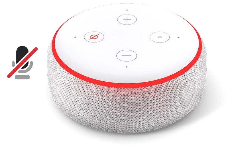 Tasto Mute su Echo Dot
