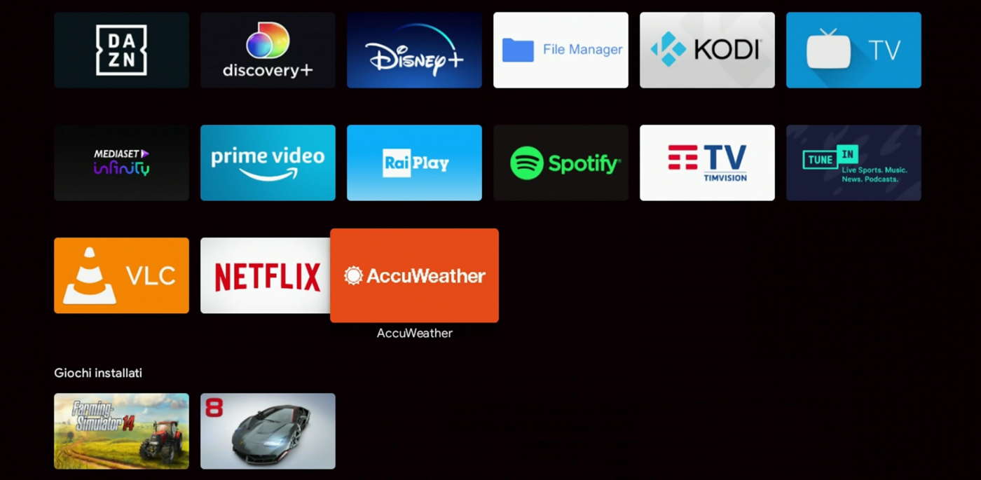 App compatibili con Google TV