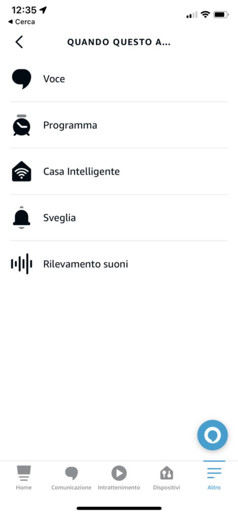 alexa eventi