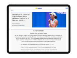 US Open 2024: IBM e USTA offrono nuove funzionalità di AI generativa sulle piattaforme digitali del torneo IBM us open