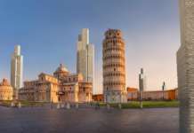 Una Torre di Pisa alta 217mila volte l’originale, la carta consumata dalle famiglie italiane Torre di Pisa di carta PFU