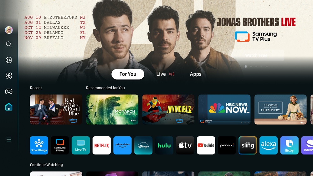 Jonas Brothers Samsung TV Plus