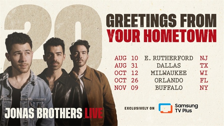 Jonas Brothers Samsung TV Plus
