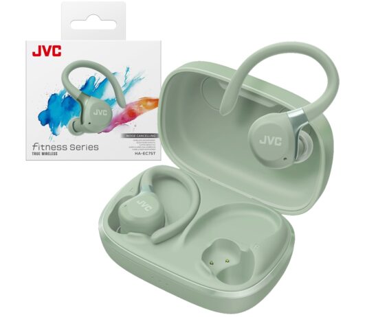 JVC HA-EC75T, gli auricolari sportivi con ANC e autonomia fino a 40 ore jvc ha ec75t