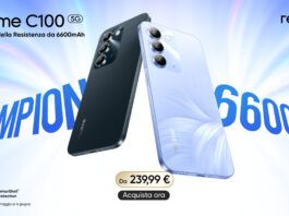 realme C100 5G arriva in Italia: grande batteria, display a 144Hz e prezzo da 239,99 euro realme C100