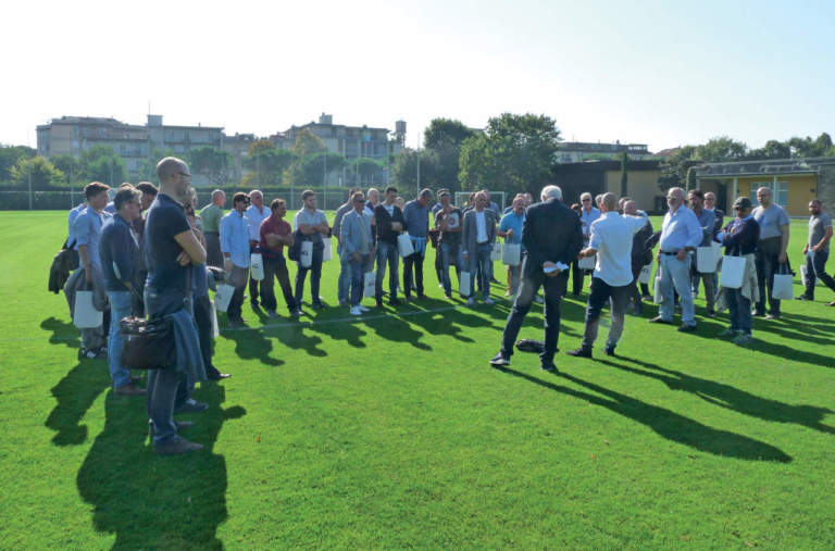 tappeto erboso icl iturf event, visita ai campi sportivi di coverciano