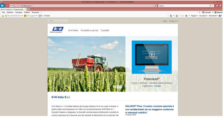 k+s italia nuovo sito web