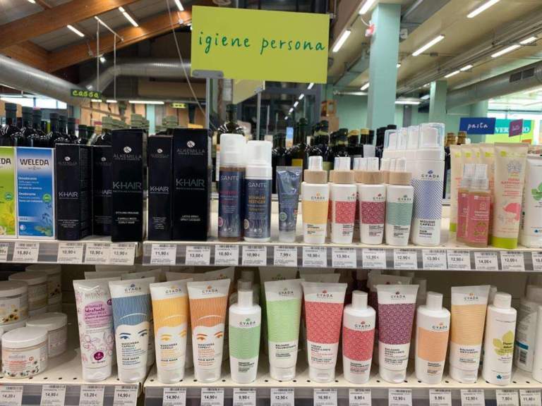 cosmetici nel garden
