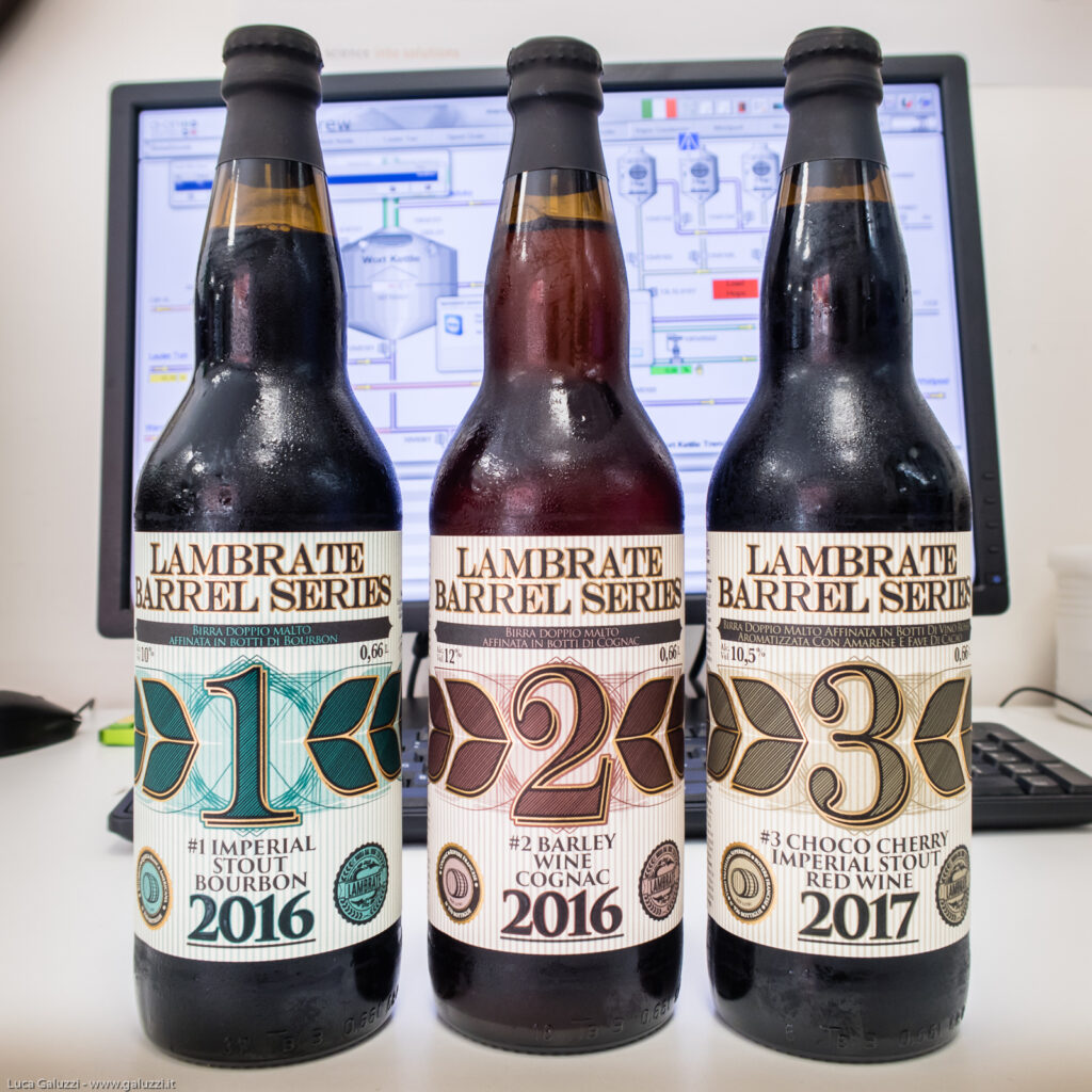 Le 3 birre del progetto Barrel Series