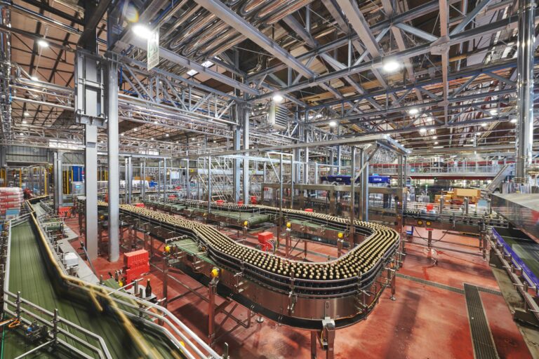 Vista dell'impianto di imbottigliamento di La Marca