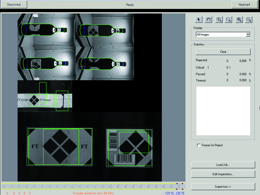 Il risultato dell'unione delle 4 immagini un perfetto sviluppo dell'aspetto della bottiglia sui suoi 360°