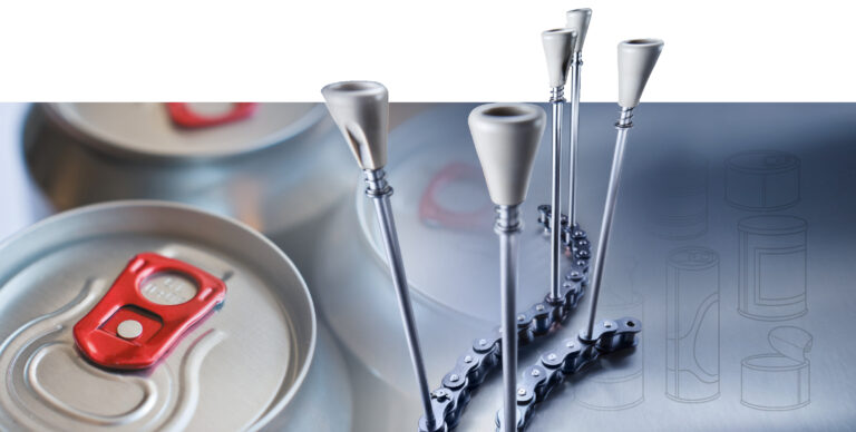 Figura 1: Le catene pin oven di iwis per l'industria delle lattine.