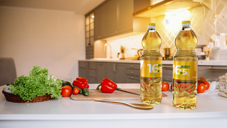 bottiglia olio alimentare