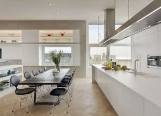 Cucina Hi-Macs® con vista