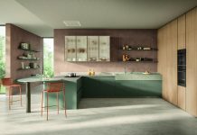 Essenza di Scavolini, look minimal e materico