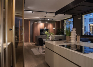 Flagship store milanese per GF Interiors by Guzzini & Fontana
