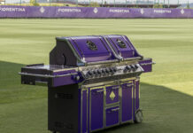 Il bbq Officine Gullo color viola Fiorentina