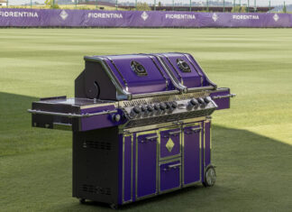 Il bbq Officine Gullo color viola Fiorentina