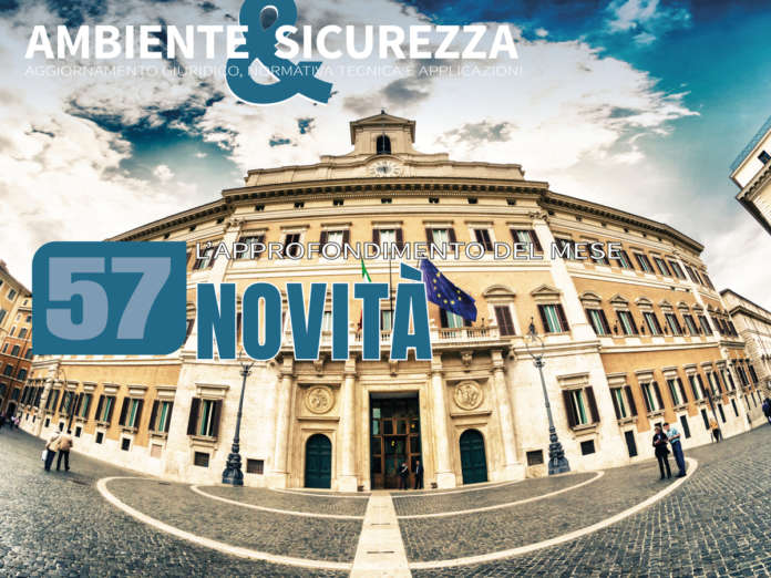 cover-in-evidenza-57 Le novità legislative per l'ambiente e la sicurezza