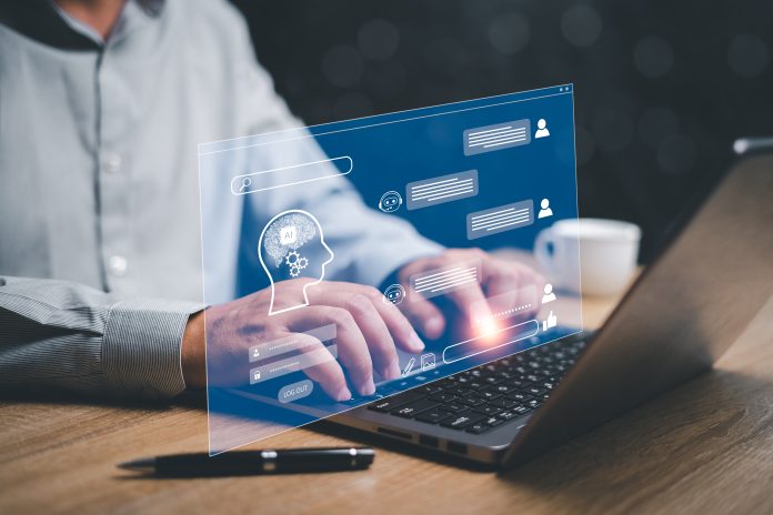 ChatGPT Chat with AI or Artificial Intelligence concept, Busines