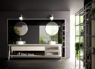Diesel Open Workshop veste il bagno e la cucina Diesel Open Workshop Bathroom by Scavolini e Diesel
