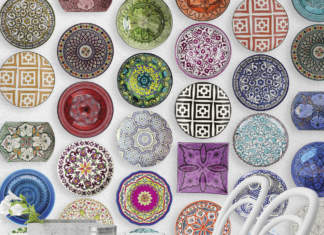 Cucina mediterranea e retrò con le grafiche Wallpepper Casablanca by Wallpepper