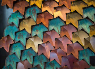 De Castelli gioca con il rame e crea Vertical green