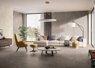 Grafismi leggeri e morbidezza: Primestone 0.3 by Panaria Ceramica