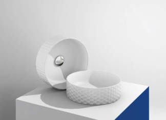 La texture 3d dei lavabi Artceram